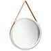 Specchio Da Parete Con Cinghia 60 Cm Argento - Foto miniatura 2