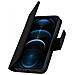 Custodia Iphone 12 Pro Max Porta Carte In Pelle Funzione Stand Premium Nero - Foto miniatura 4