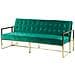 Divano 3 Posti Velluto Verde Marstal - Foto miniatura 11