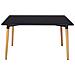 Tavolo Da Pranzo Rettangolare, Tavolo Da Cucina Nero Mod. Otello - Foto miniatura 4