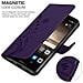 Cadorabo Custodia Compatibile Con Huawei Mate 9 In Lilla Scuro Fiore - Coperchio Protettivo In Design Floreale Con Chiusura Magnetica, Funzione Stand E Slot Per Carte - Foto miniatura 5