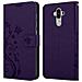 Cadorabo Custodia Compatibile Con Huawei Mate 9 In Lilla Scuro Fiore - Coperchio Protettivo In Design Floreale Con Chiusura Magnetica, Funzione Stand E Slot Per Carte - Foto miniatura 8