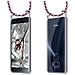 Catena Di Telefoni Cellulari Compatibile Con Asus Zenfone 3 (5,2"" Zoll) In Rosso Giallo Bianco - Coperchio Protettivo In Silicone Con Anelli D'argento, Cinturino In Corda E Custodia Staccabile - Foto miniatura 8