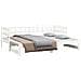 Dormeuse Estraibile Bianca 2x (90x190) Cm Legno Massello Di Pino - Foto miniatura 3