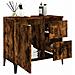 Armadietto Bagno Rovere Fumo 65x33x60 Cm In Legno Multistrato - Foto miniatura 6
