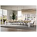 Tavolo Allungabile 90x160/420 Cm Naxy Mix Piano Bianco Frassino - Gambe Noce - Quercia Natura /bianco Frassino - Foto miniatura 3