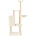 Albero Per Gatti Con Tiragraffi In Sisal Crema 132 Cm - Foto miniatura 3