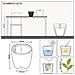 Fioriera Tavolo Classico Ls 21 All-in-one Carbone Metallizzato - Foto miniatura 5