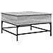Tavolino Salotto Grigio Sonoma 80x80x45 Cm Multistrato Metallo - Foto miniatura 2