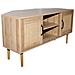Credenza In Legno Artic Con Ante Effetto Canne E Nicchie - Foto miniatura 2