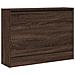 Scarpiera Rovere Marrone 80x21x57 Cm In Legno Multistrato - Foto miniatura 3