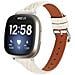 Cinturino Per Orologio In Vera Pelle Per Fitbit Versa 4 Apricot - Foto miniatura 2
