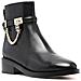 Hamilton Flat Bootie Stivaletti Pelle Di Mucca Scarpe Donna Nero Eu 38.5, 40f3hame5l-001 - Foto miniatura 1