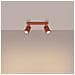 Lampada Da Soffitto Karbon 2 Rosso Ocra Sl. 1637 - Minimalista Lampada Da Soffitto Ocra Rossa 16.5x30x6.5 Cm - Foto miniatura 3