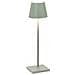 Lampada A Led Da Tavolo Poldina Pro Micro Salvia Ricaricabile E Dimmerabile Con Batteria Fino A 12 Ore - Foto miniatura 1