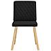 Sedie Da Pranzo 2 Pz Nere In Tessuto - Foto miniatura 3