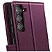 Custodia Per Samsung Galaxy S21 Con Cover Rimovibile, Viola - Foto miniatura 5