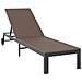 Lettini 2 pcs con Ruote e Tavolo Marrone in Polyrattan - Foto miniatura 5