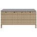 Set da Pranzo da Giardino 3 Pezzi con Cuscini Beige in Rattan Sintetico e Acacia - Foto miniatura 8