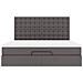 Struttura Letto Pouf con Materasso Grigio 160x200 cm Similpelle - Foto miniatura 8