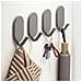 Ganci Ovali Autoadesivi Grigi - Set Da 5, Resistenti Fino A 10 Kg, Ideali Per Bagno E Cucina Black - Foto miniatura 3