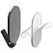 Ganci Ovali Autoadesivi Grigi - Set Da 5, Resistenti Fino A 10 Kg, Ideali Per Bagno E Cucina Black - Foto miniatura 4