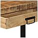 Tavolo Consolle  120x33x75 cm in Legno Massello Grezzo di Mango - Foto miniatura 8