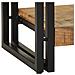 Tavolo Consolle  120x33x75 cm in Legno Massello Grezzo di Mango - Foto miniatura 9