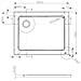 Piatto Doccia 70x90 Cm Rettangolare Ribassato Resina H3.5 Cm Monaco Bianco - Foto miniatura 2