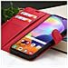 Custodia A Portafoglio Per Samsung A31 Con Supporto E Linguetta Magnetica, Rosso - Foto miniatura 3