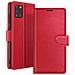 Custodia A Portafoglio Per Samsung A31 Con Supporto E Linguetta Magnetica, Rosso - Foto miniatura 1
