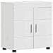 Mobile per lavabo da bagno TULUM Bianco lucido 60 x 34 x 63 cm - Foto miniatura 1