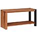 Libreria Marrone, Nero 80 x 30 x 40 cm Legno di Acacia Massello - Foto miniatura 3