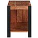 Libreria Marrone, Nero 80 x 30 x 40 cm Legno di Acacia Massello - Foto miniatura 5