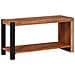 Libreria Marrone, Nero 80 x 30 x 40 cm Legno di Acacia Massello - Foto miniatura 6