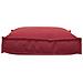 Cuscino per seduta pallet Rosso Vino 70 x 70 x 12 cm - Foto miniatura 4