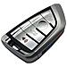 Guscio Di Ricambio Per Chiave Auto A 4 Pulsanti Compatibile Con Bmw - Custodia Portachiavi In Abs Argento - Foto miniatura 1