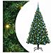 Albero di Natale artificiale preilluminato rovesciato con set di palline - Foto miniatura 1
