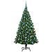 Albero di Natale artificiale preilluminato rovesciato con set di palline - Foto miniatura 3