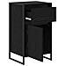 Credenza Rovere Nero 81 x 36 x 150.5 cm Legno multistrato - Foto miniatura 5