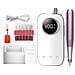 Lima Elettrica Portatile Ricaricabile 45000rpm - Fresa Unghie Elettrica Con Display Lcd White - Foto miniatura 1