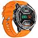 Smartwatch Multifunzionale Con Monitoraggio Frequenza Cardiaca, Pressione Sanguigna E Sonno Compatibile Con L'app Gloryfit Orange - Foto miniatura 2