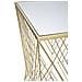 Tavolino Vkh594-oro-metallo-50x50x100 Cm - Foto miniatura 4