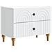 Armadio da Notte Bianco 62 x 34,5 x 48 cm Legno ingegnerizzato - Foto miniatura 1