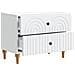 Armadio da Notte Bianco 62 x 34,5 x 48 cm Legno ingegnerizzato - Foto miniatura 3