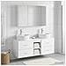 Set di mobili per il bagno 4 pcs Bianco - Foto miniatura 4