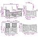 Set Divano da Giardino 11 pz Grigio e Grigio Scuro polyrattan - Foto miniatura 5
