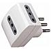 Adattatore Multiplo Triplo 3 Prese 2p+t 10a Standard Italiano - Sku 8721 - Foto miniatura 1