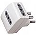 Adattatore Multiplo Triplo 3 Prese 2p+t 10a Standard Italiano - Sku 8721 - Foto miniatura 3