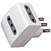 Adattatore Multiplo Triplo 3 Prese 2p+t 10a Standard Italiano - Sku 8721 - Foto miniatura 2